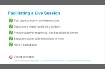 Facilitating a Live Session